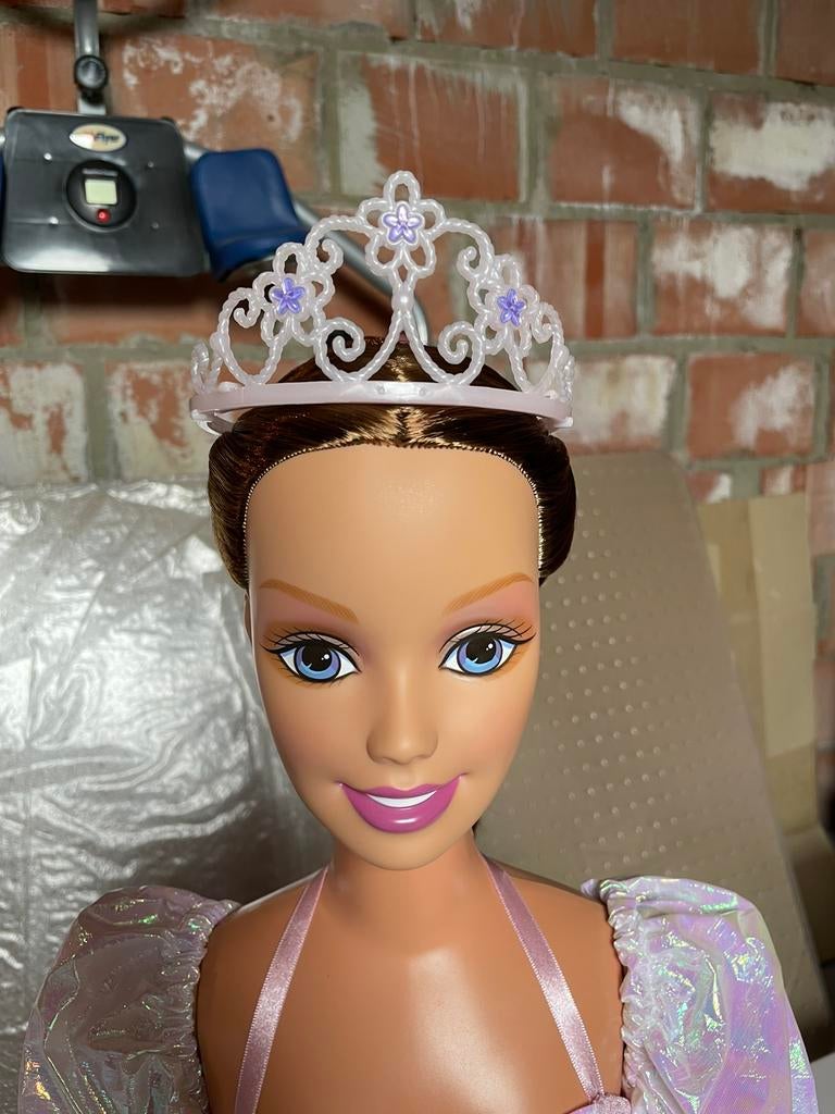My size Barbie Rapunzel 91 cm, Enlèvement, Comme neuf, Barbie