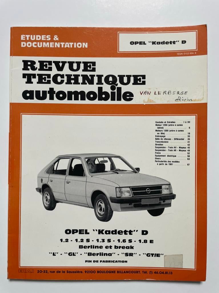 Revue technique Opel Kadett D, Hobby & Loisirs créatifs, Modélisme | Voitures & Véhicules, Enlèvement ou Envoi, Comme neuf