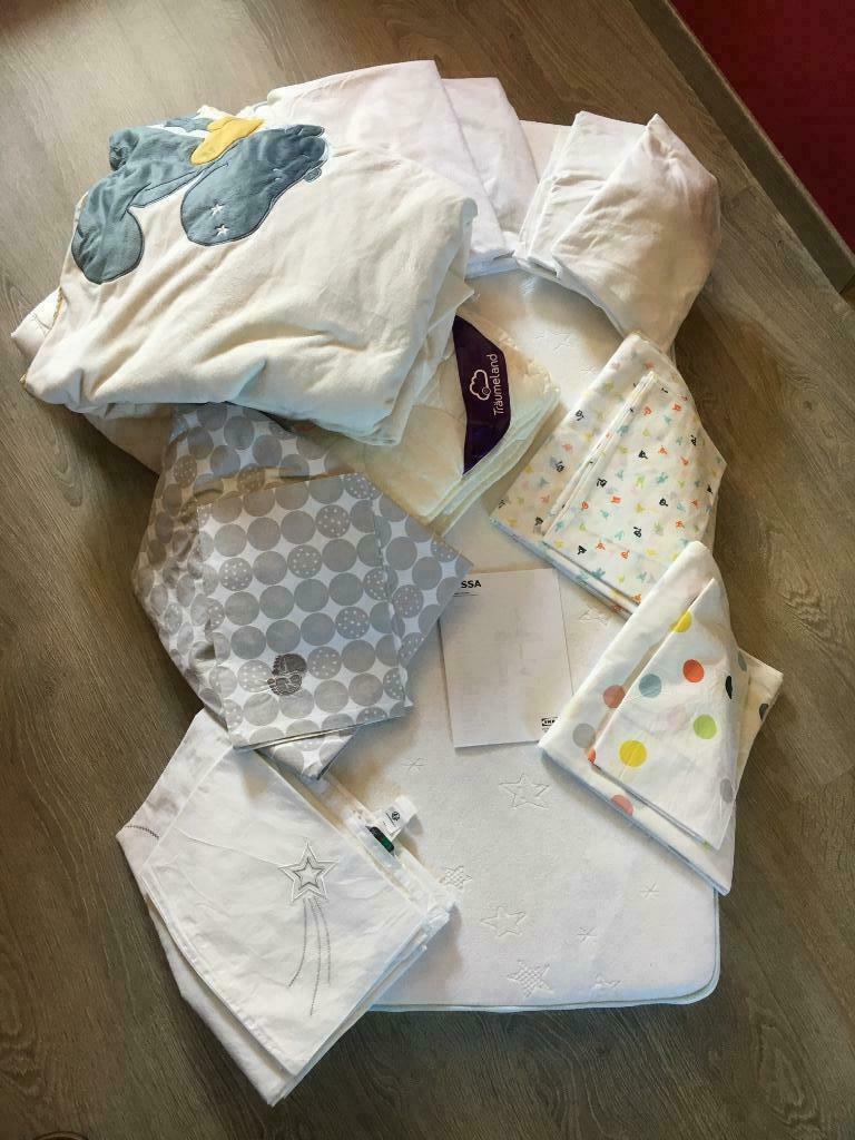 Lot complet literie bébé (12 pièces), Ophalen of Verzenden, Zo goed als nieuw, Overige typen