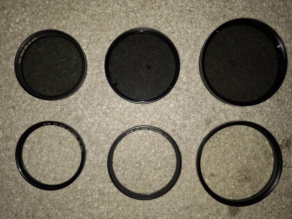 Div. fotofilters (UV en CP) 58, 62 en 72mm (B&W, Cokin...), Audio, Tv en Foto, Foto | Filters, Zo goed als nieuw, UV-filter, Ophalen of Verzenden