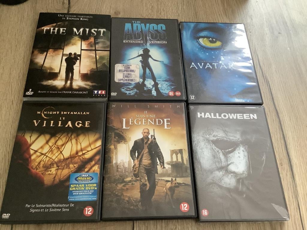 6 DVD AVATAR- Halloween-Abyss-Myst-Village-i am a legend, Enlèvement ou Envoi, Utilisé