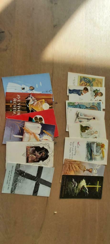 Kaartjes/prentjes plechtige communie 1963/1964, Verzamelen, Ophalen of Verzenden, Gebruikt