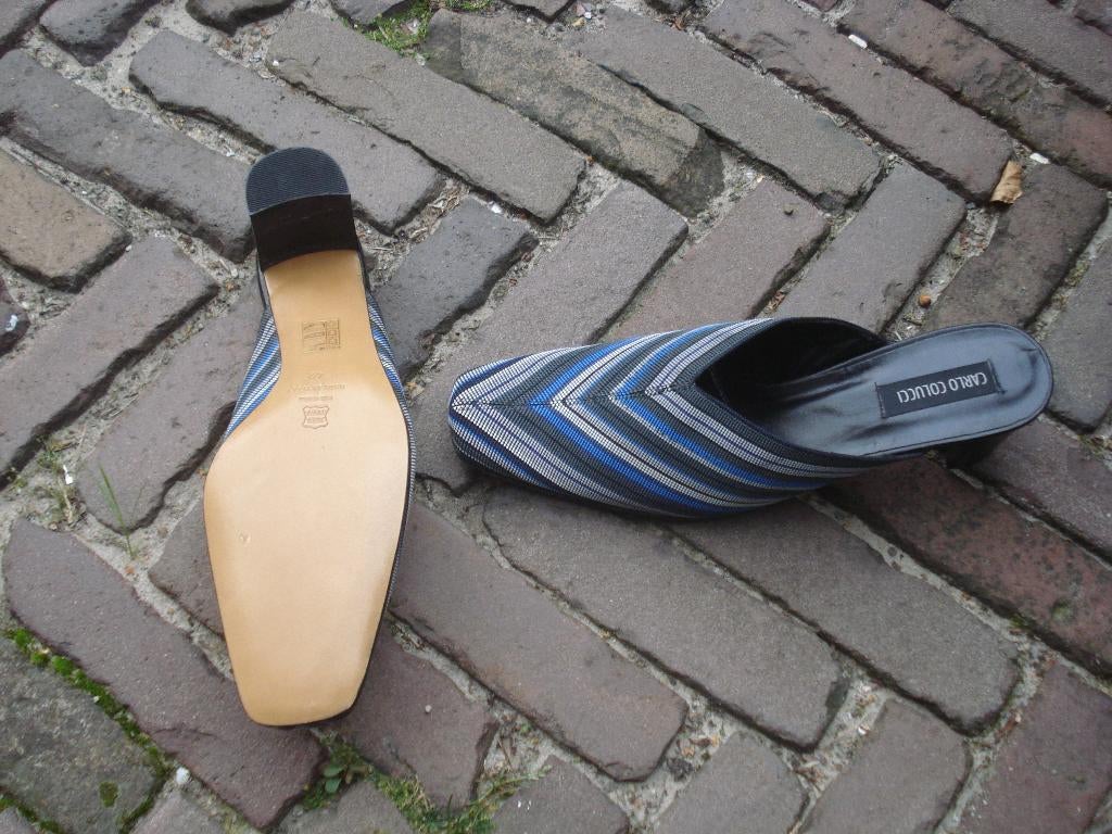 Gratis verzenden nieuwe kleurrijke carlo colluci hakken 42, Schoenen met lage hakken, Overige kleuren, Verzenden, Nieuw