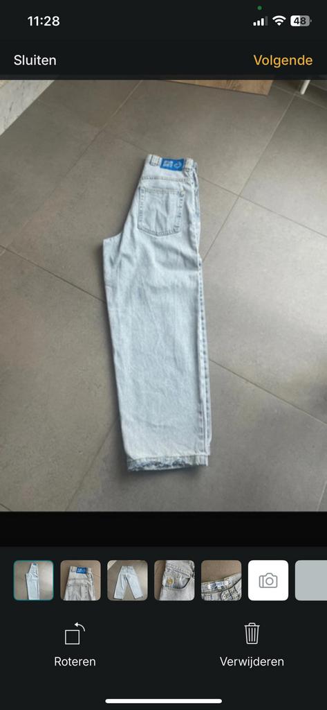 Polar big boy jeans maat xs, Blauw, Ophalen of Verzenden, Polar bigboy, Gedragen