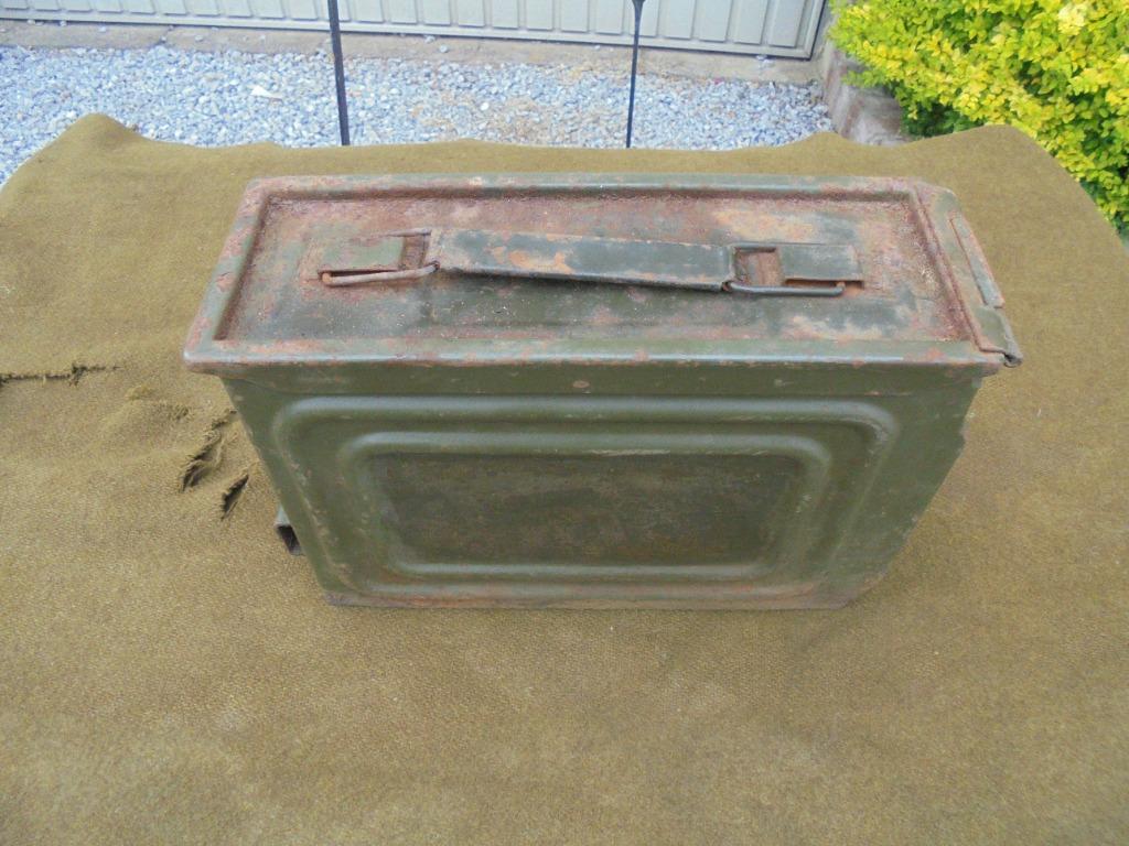 US cal 30 M 1917 A1 us ww2 lege munitiekist, Verzamelen, Ophalen of Verzenden, Landmacht