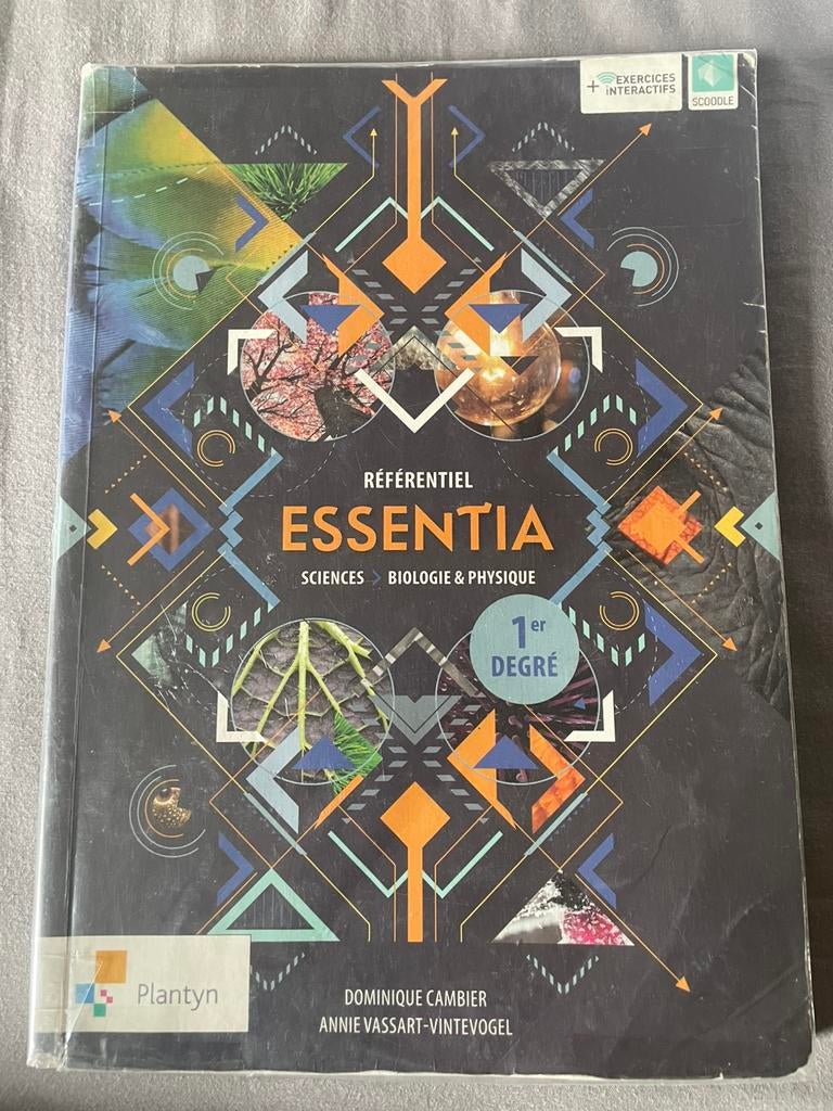 Référentiel Essentia sciences 1er degré, Livres, Livres d'étude & Cours, Utilisé, Secondaire professionnel, Enlèvement ou Envoi