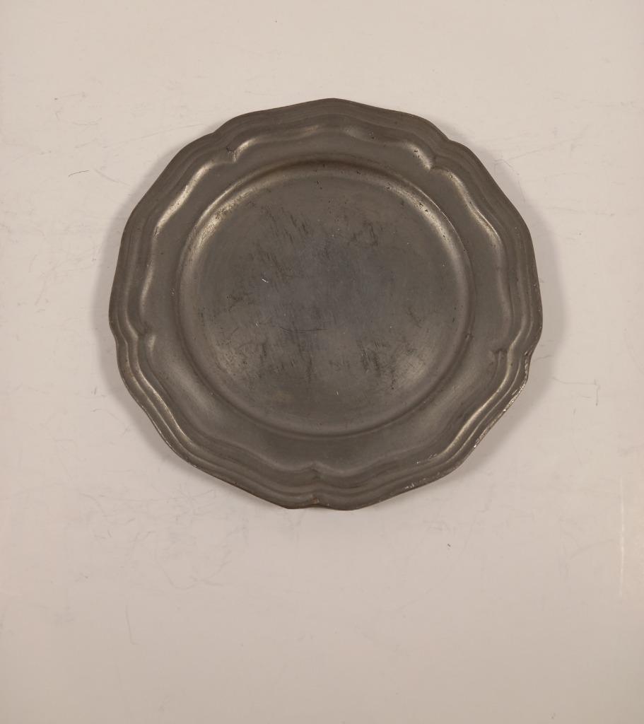 Petite assiette en étain pur, Ophalen of Verzenden