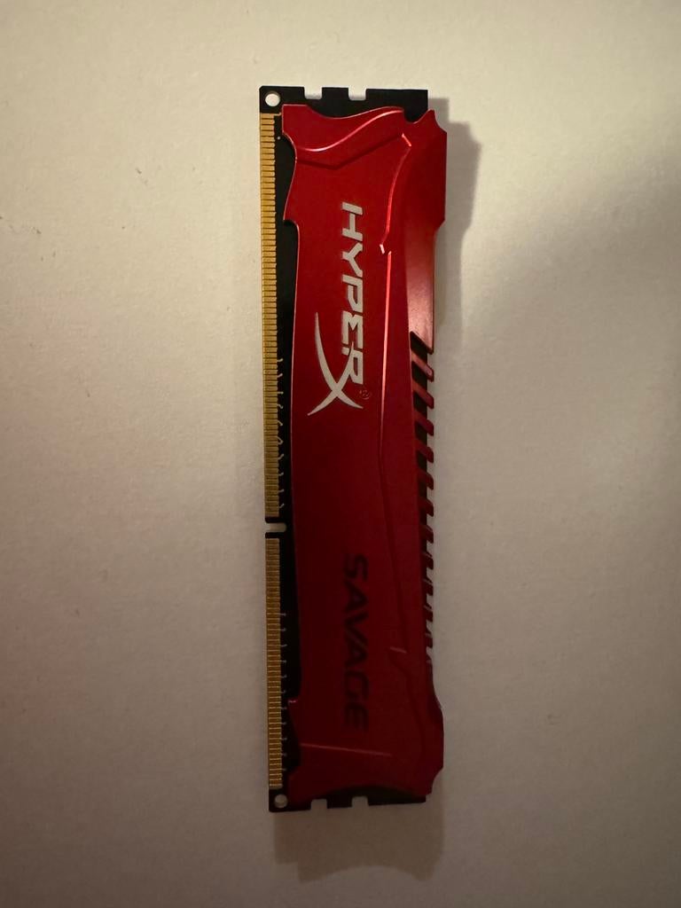 Kingston HyperX Savage 8 GB (2x4 GB) DDR3 1866 MHz (rood), Computers en Software, RAM geheugen, Gebruikt, DDR3, Ophalen of Verzenden