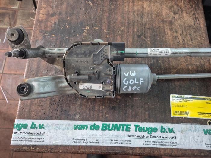 Ruitenwismotor + Mechaniek van een Volkswagen Golf, Ophalen of Verzenden, 3 maanden garantie, Gebruikt, Volkswagen
