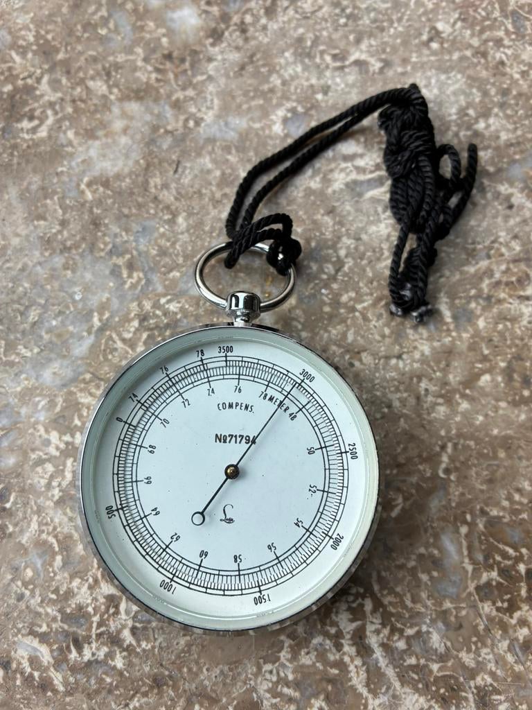 Vintage Lufft Compens zakbarometer/hoogtemeter, Antiek en Kunst, Curiosa en Brocante, Ophalen of Verzenden
