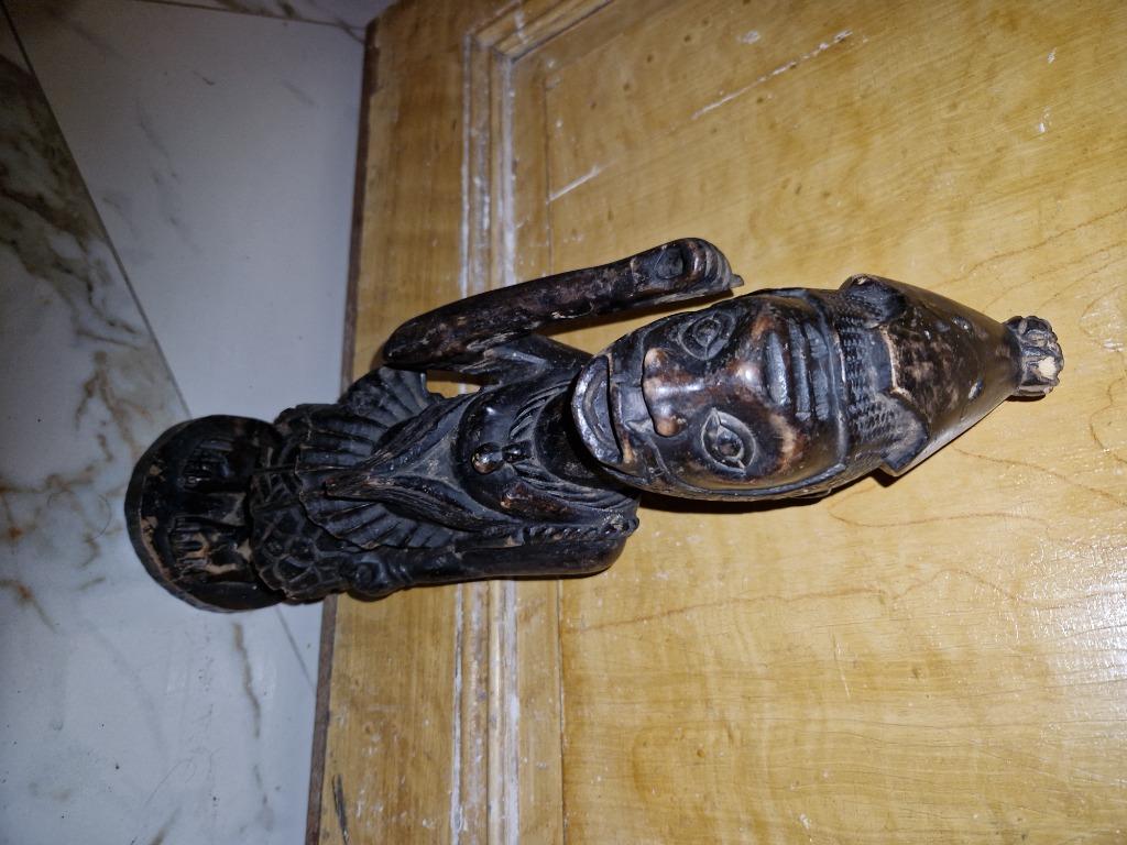 Statuette africaine antique en bois sculplté, Antiquités & Art, Enlèvement