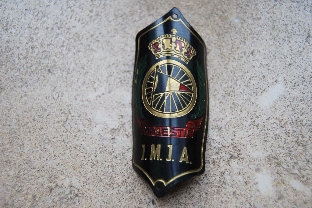 FIETS. MERKBADGE.” MAJESTUEUS 1. M.1.A. ”, Verzamelen, Ophalen of Verzenden
