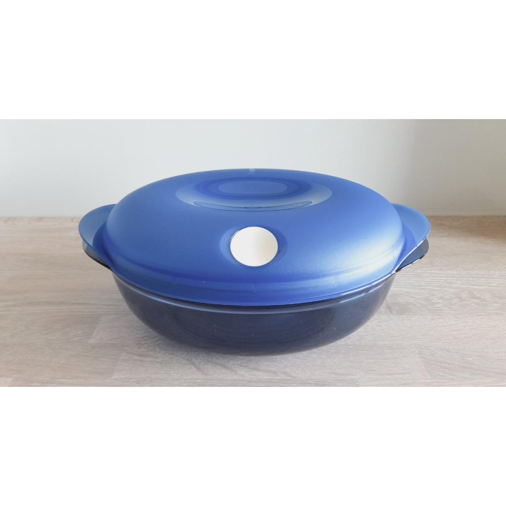TUPPERWARE VINTAGE - HEAT 'N SERVE POUR MICRO-ONDES, Enlèvement ou Envoi, Comme neuf, Bleu, Récipient ou Bol