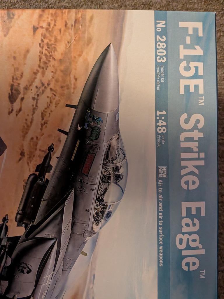 F15E-model, Hobby en Vrije tijd, Modelbouw | Boten en Schepen, Ophalen, Zo goed als nieuw, Italeri