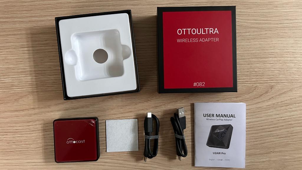 Ottocast OTTOULTRA #082 Draadloze CarPlay Auto Adapter, Ophalen of Verzenden, Zo goed als nieuw
