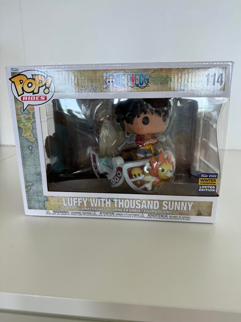 Funko pop One Piece Luffy Thousand Sunny, Ophalen of Verzenden, Zo goed als nieuw