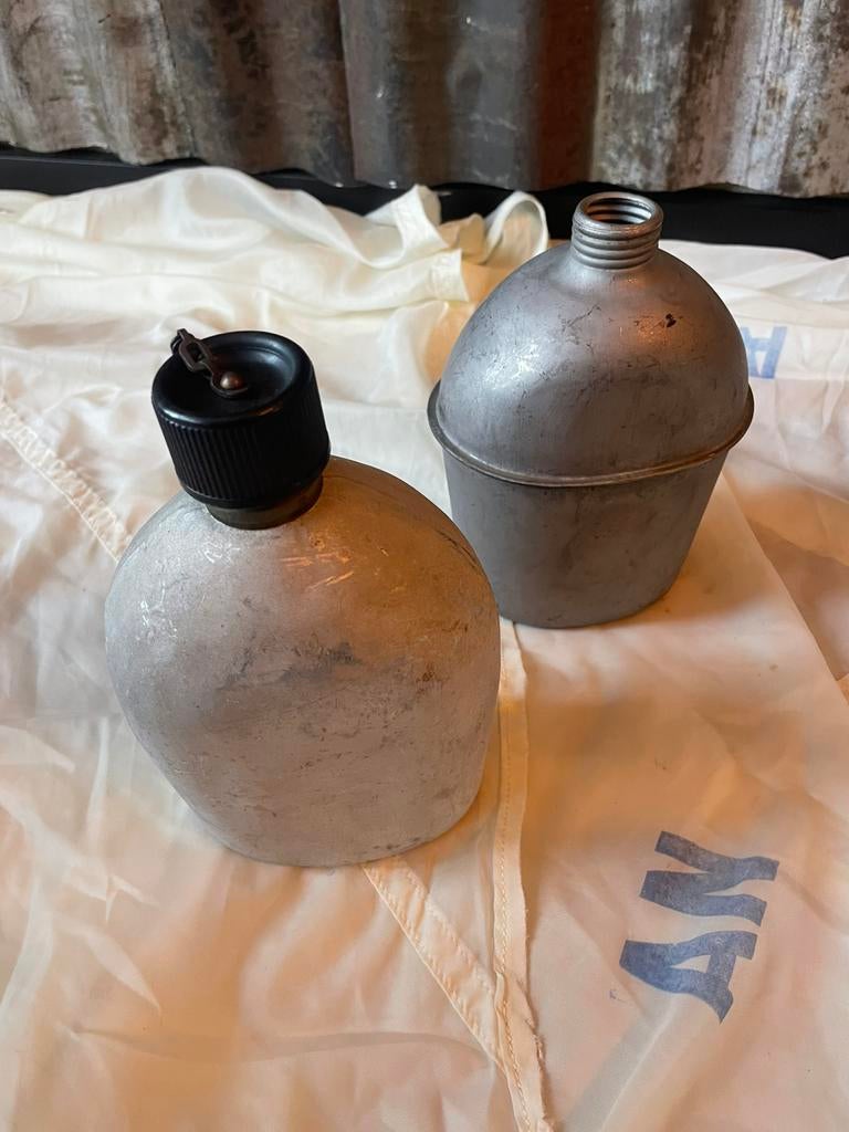 Us ww2 material canteen messkit static line t5, Collections, Envoi, Armée de l'air, Caisse ou Géocache