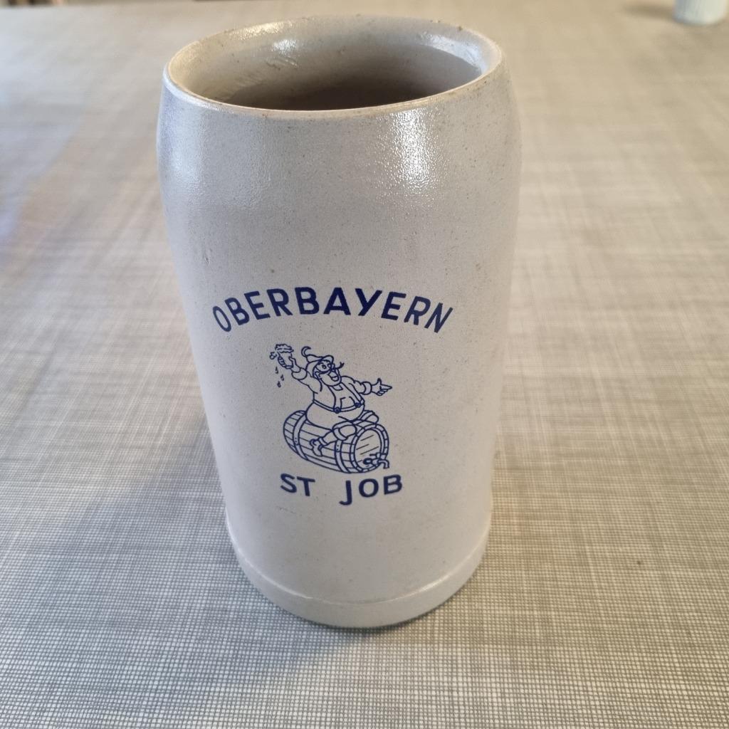 Bierpul / bierpot 1L - Oberbayern St Job, Verzamelen, Ophalen of Verzenden, Gebruikt, Pul(len)