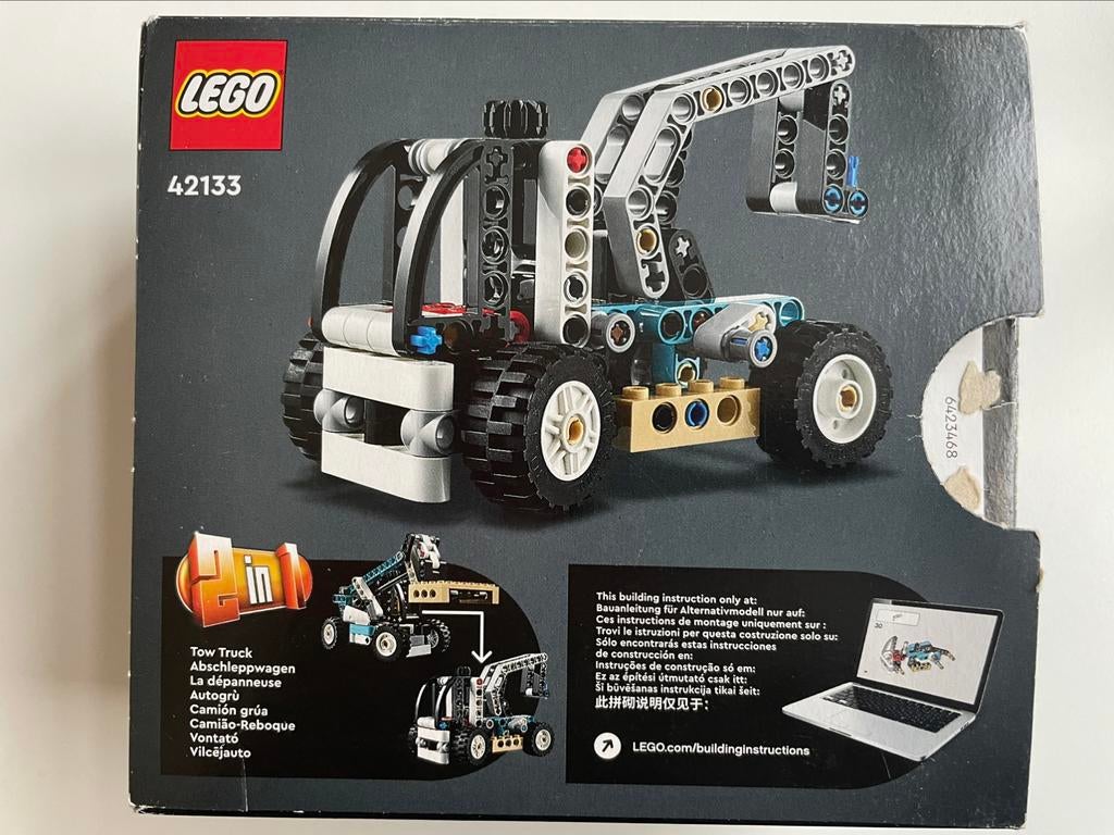 Chariot télescopique Lego Technic 42133, Enlèvement ou Envoi, Comme neuf, Ensemble complet, Lego