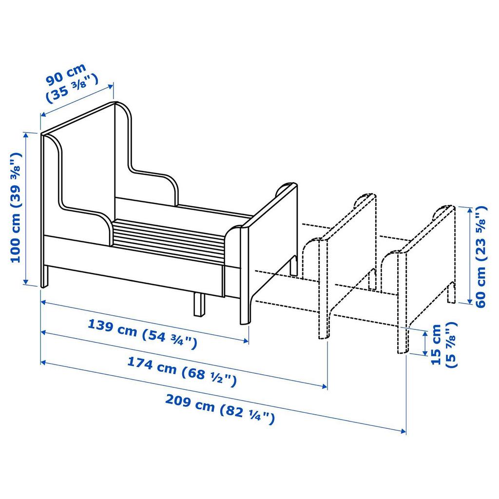 2x IKEA uitschuifbaarkinderbed  roze–incl.lattenbodem&matras, Enlèvement ou Envoi, Utilisé, Une personne