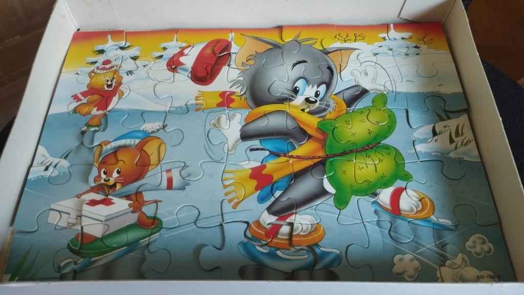 Tom & Jerry puzzel van 35 stukjes, Verzenden, 10 tot 50 stukjes, Gebruikt, 2 tot 4 jaar