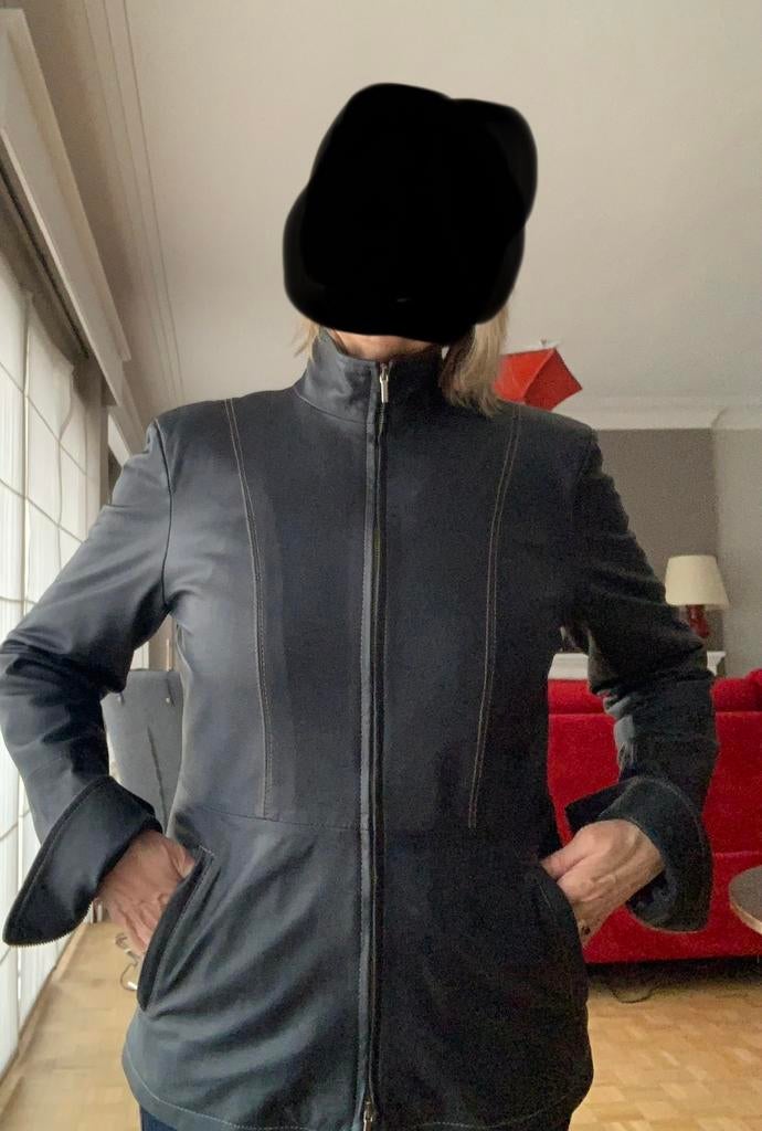 Magnifique veste en cuir italien, Vêtements | Femmes, Vestes & Costumes, Neuf, Bleu, Enlèvement