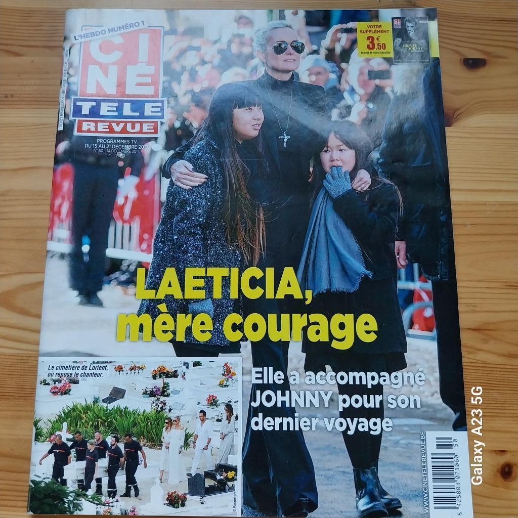 Ciné Revue „Johnny - Laeticia Mother Courage” 15 december 20, Ophalen, 1980 tot heden, Tijdschrift