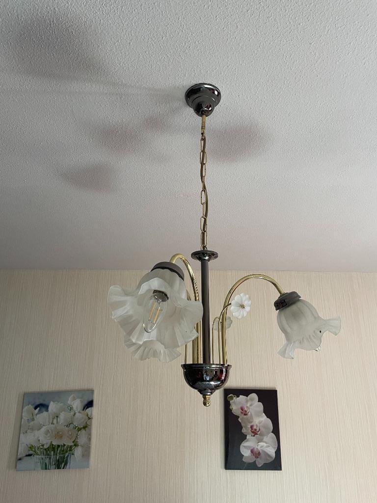Landelijke luster, Huis en Inrichting, Ophalen, Metaal, Minder dan 50 cm, Landelijk