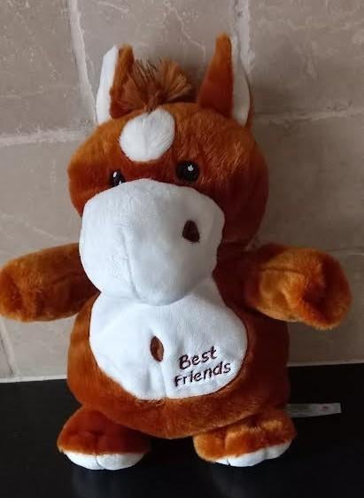 Handpop paard best friends, Kinderen en Baby's, Speelgoed | Knuffels en Pluche, Ophalen of Verzenden, Zo goed als nieuw, Paard