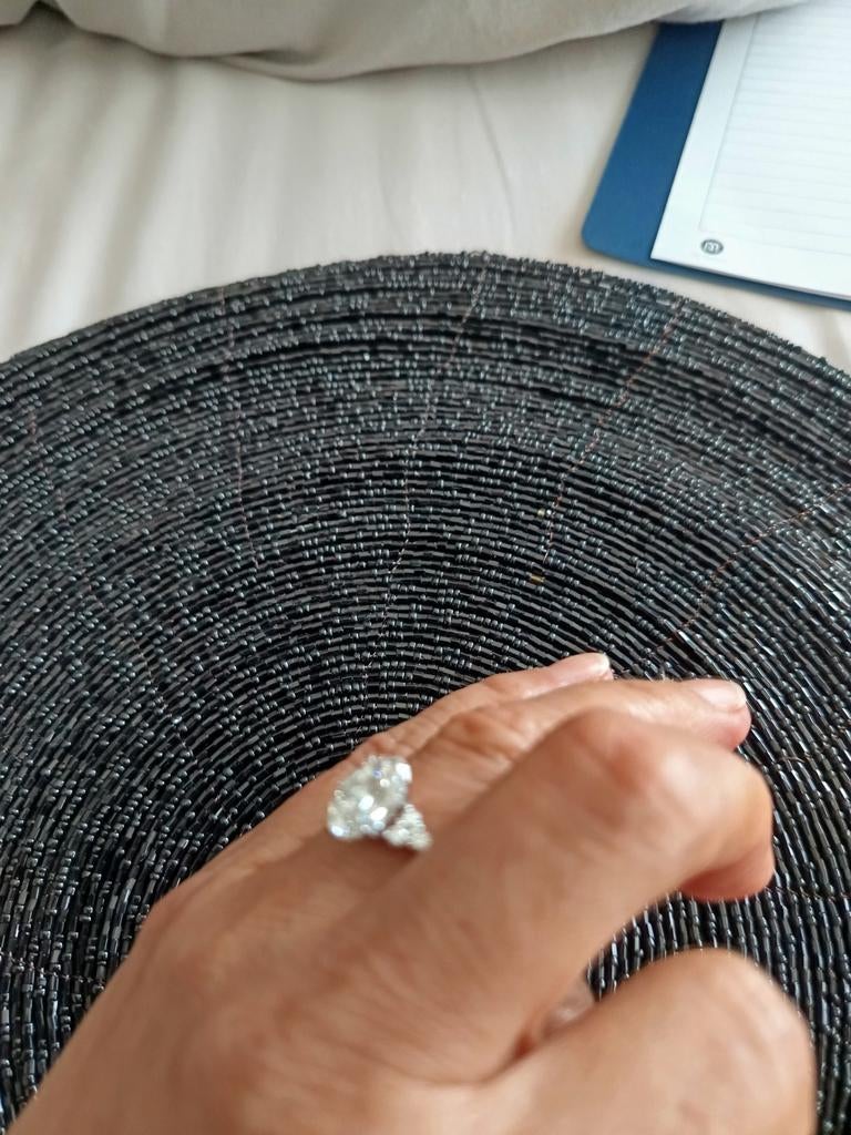 14k white gold with 2.72ct diamonds, Ophalen of Verzenden, Zo goed als nieuw