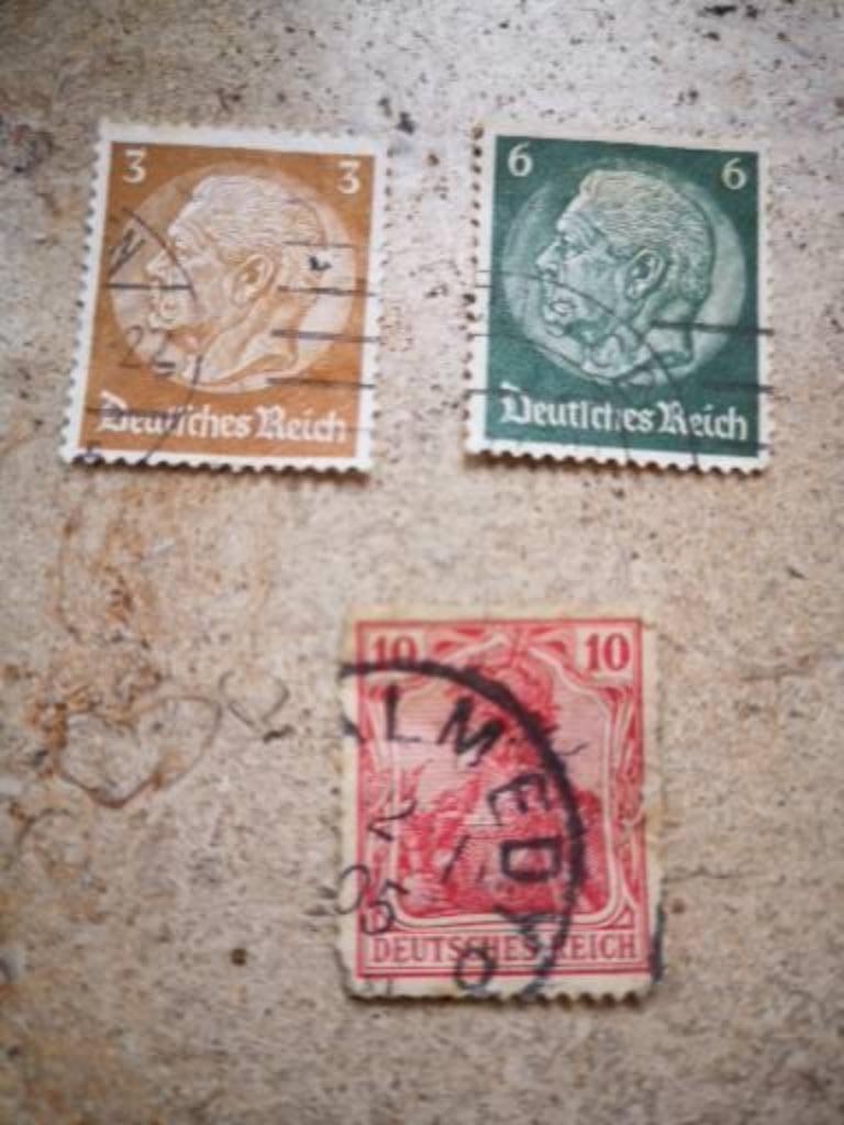 3 timbres du Deutsches Reich, Enlèvement ou Envoi