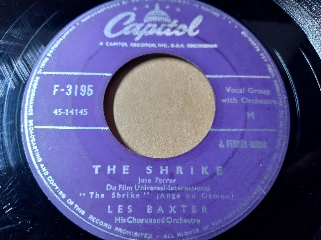 Les Baxter And His Orchestra‎– The Shrike / The Toy Tiger '7, Cd's en Dvd's, Vinyl Singles, Gebruikt, Single, Jazz en Blues, 7 inch