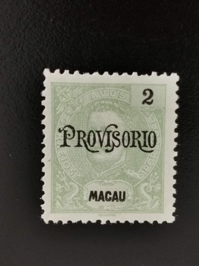 Macau 1902 - Koning Carlos I met opdruk PROVISORIO, Ophalen of Verzenden, Oost-Azië