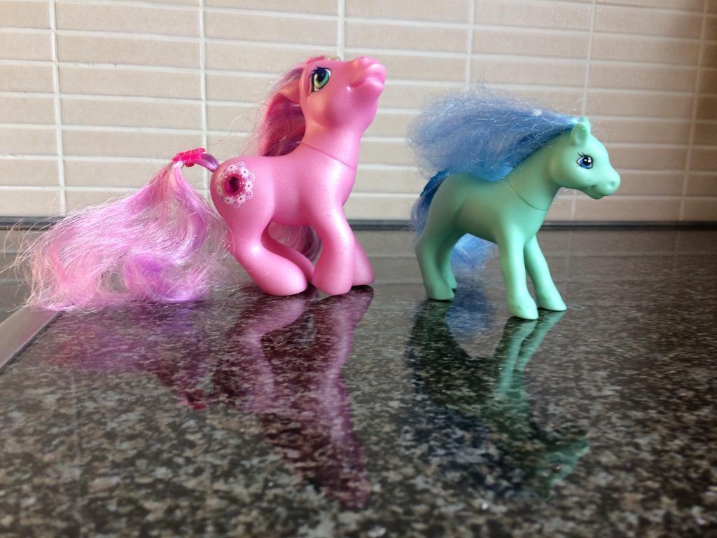 Twee Little pony paardjes, Ophalen, Gebruikt