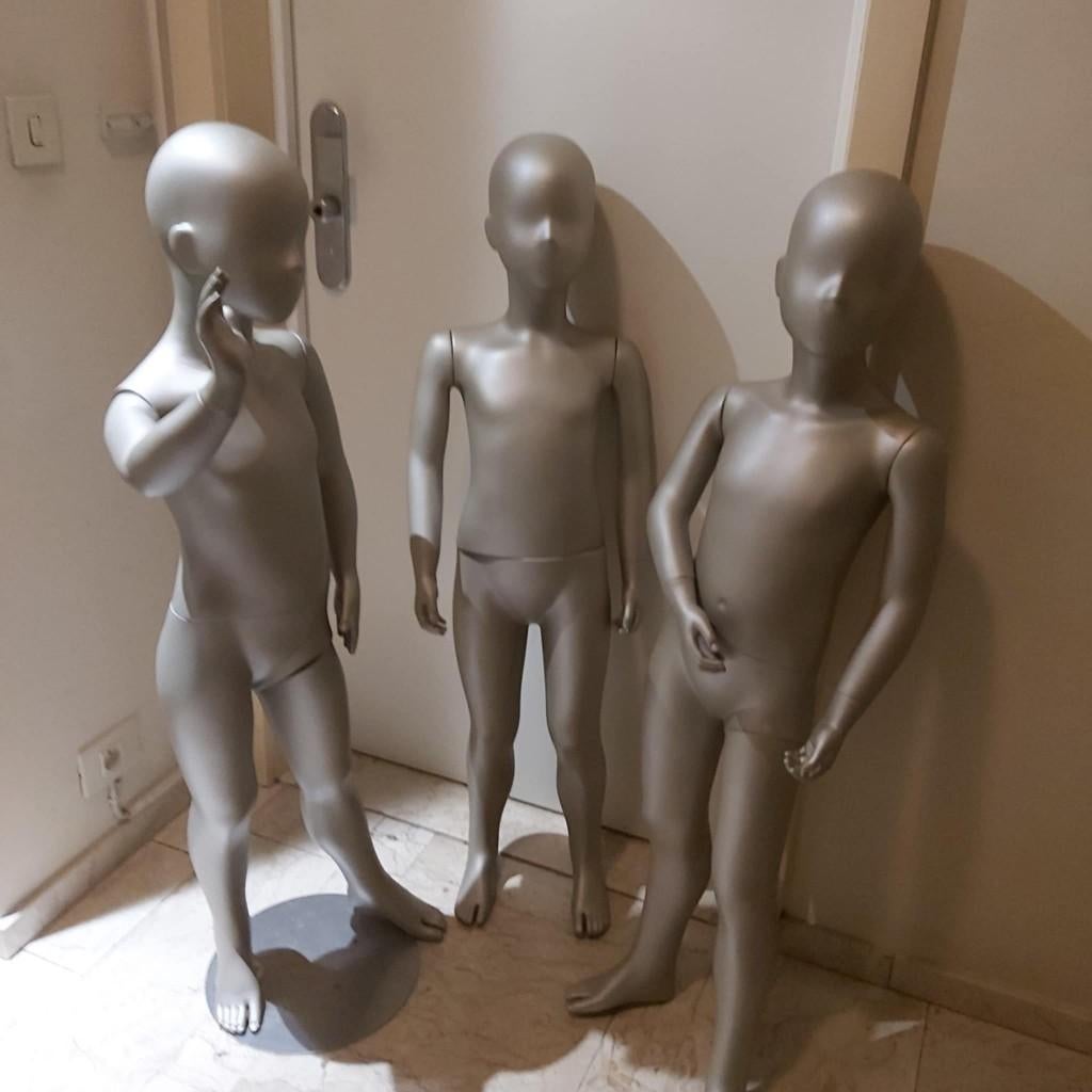 3 x Mannequin pour enfant, mannequin, 114 cm, plastique, Enlèvement, ., ., .