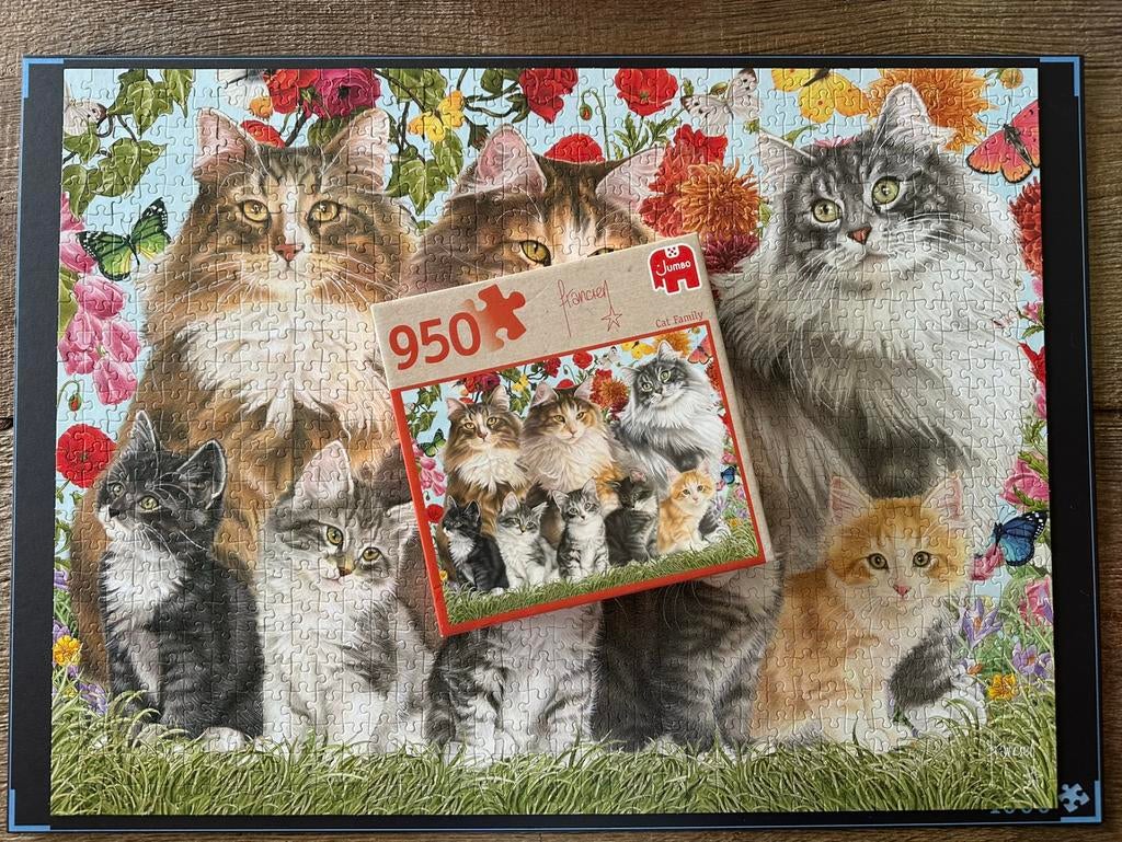 Jumbo puzzel 950 stukjes - katten, Enlèvement ou Envoi, Comme neuf