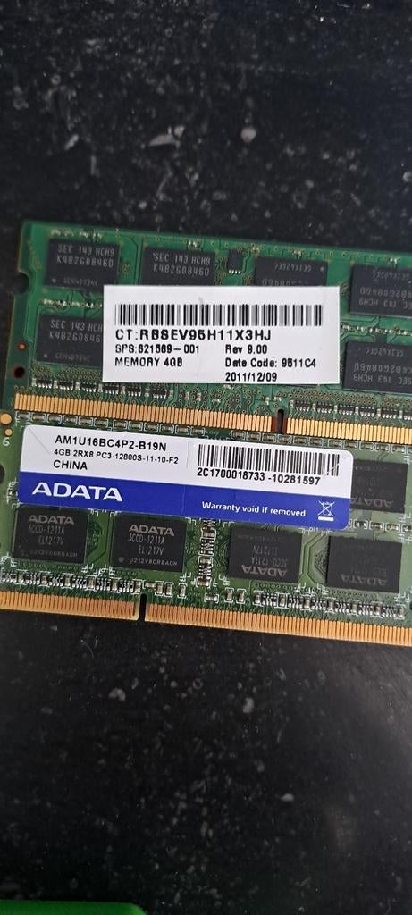 Ram ddr3 4gb 2rx8pc3 x2 / Article déjà vendu ✅️, 8 GB, DDR3, Comme neuf, Enlèvement