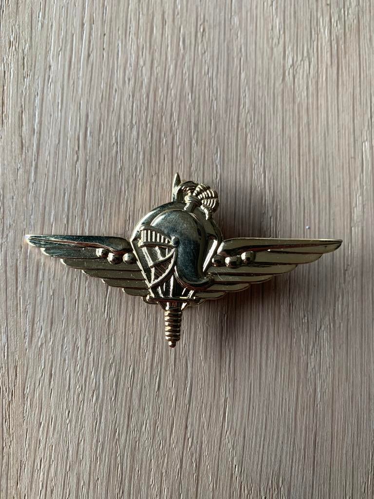Beret badge genie para goudkleurig, Verzamelen, Militaria | Algemeen, Verzenden