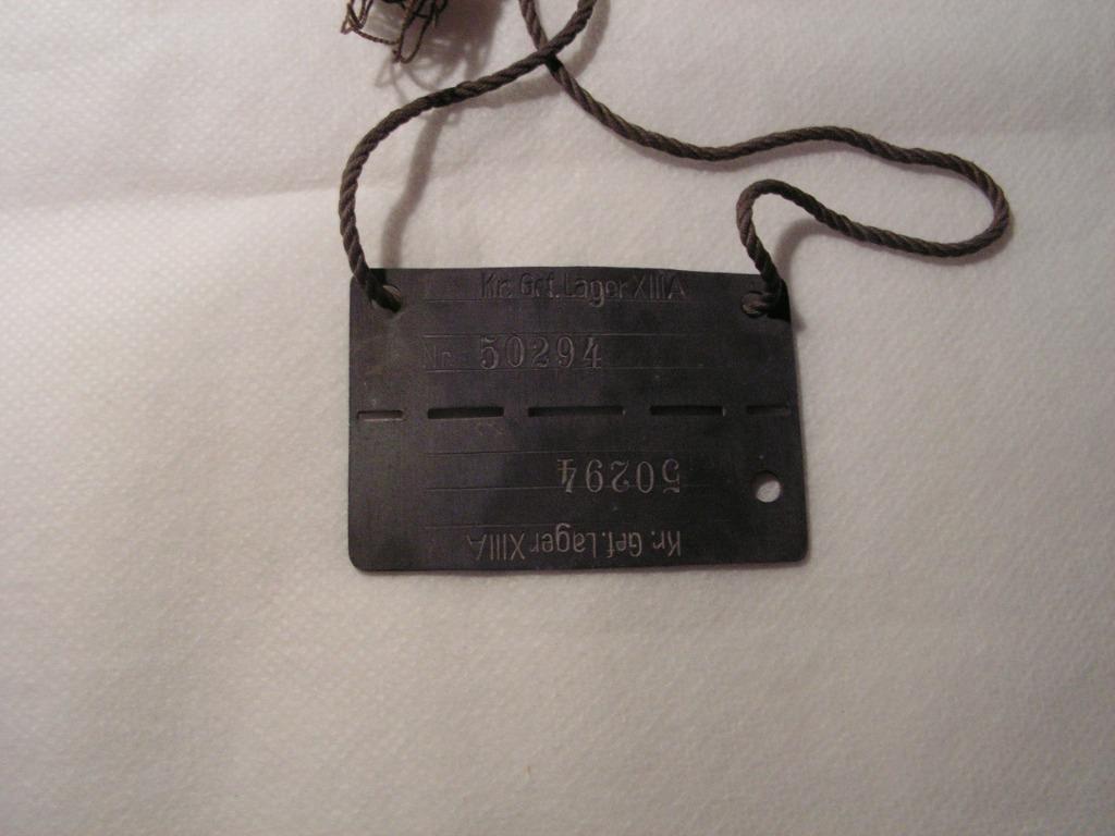 Stalag XIII A ID plaatje, Verzamelen, Ophalen of Verzenden