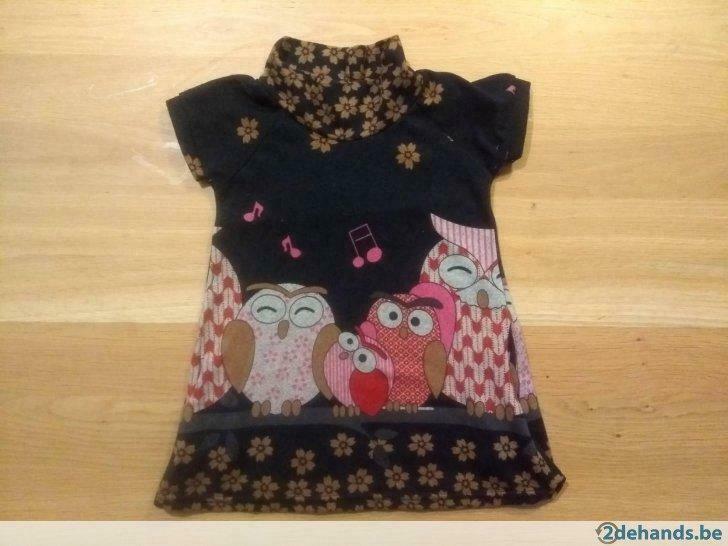 Winters kleedje met - Lemon Smashed - maat S (eerder 98-104), Enlèvement ou Envoi, Utilisé, Fille, Robe ou Jupe