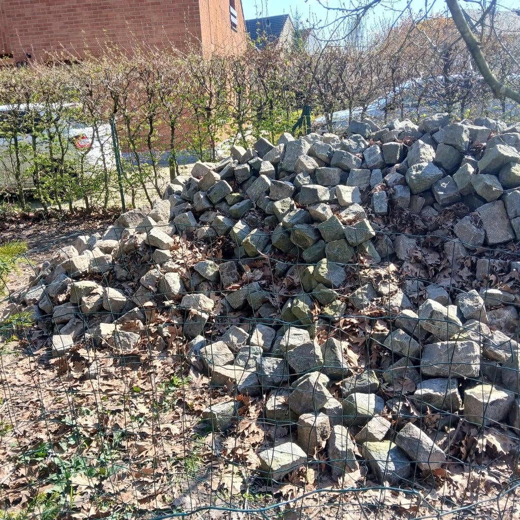 Herbruik porfier rechthoekige kassei 12/18, Tuin en Terras, Ophalen of Verzenden
