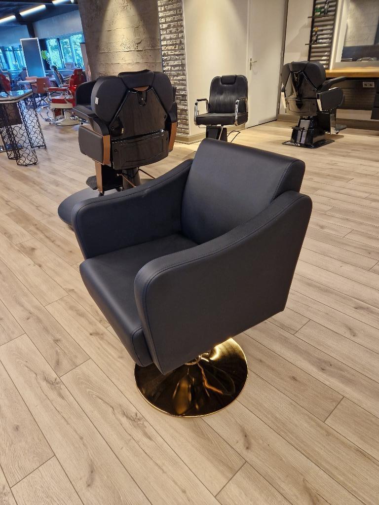 Knipstoel Black Gold Edition knip make up stoel beautysalon, Ophalen of Verzenden, Nieuw