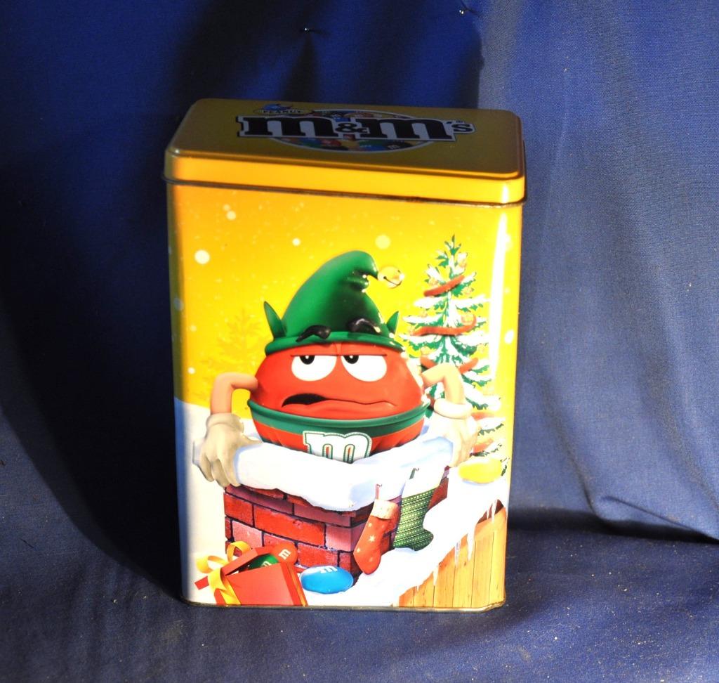 boite en metal bonbon m&ms fête de noel, Ophalen of Verzenden, Gebruikt, Overige, Overige merken