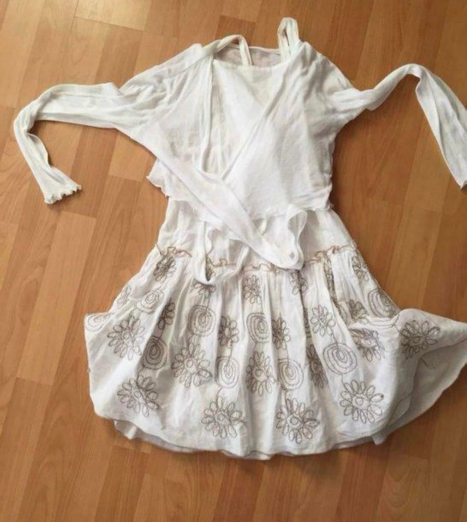 Robe de communion avec legging et boléro mt140, Robe ou Jupe, Enlèvement ou Envoi, Comme neuf, Rtb