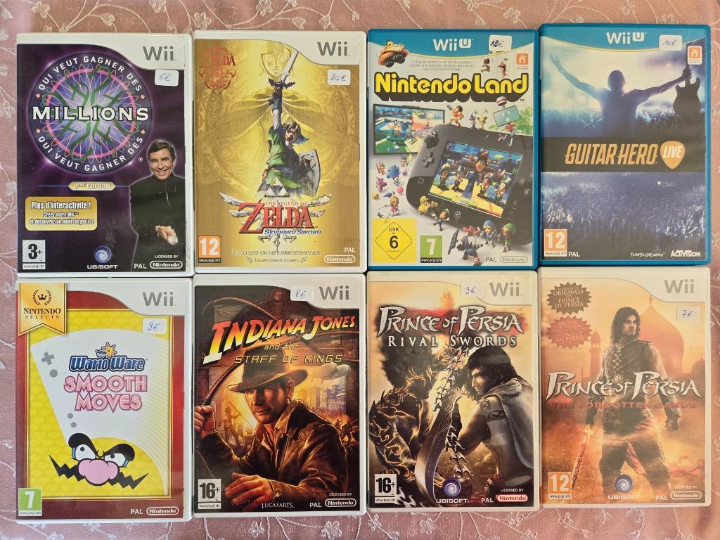 Divers jeux Nintendo Wii et Wii U à vendre, Games en Spelcomputers, Ophalen, Gebruikt, Muziek
