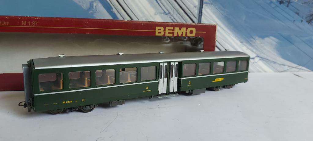HOm Bemo 3284 Chariot standard 2*kl RhB, Autres marques, Analogique, Enlèvement ou Envoi, Wagon