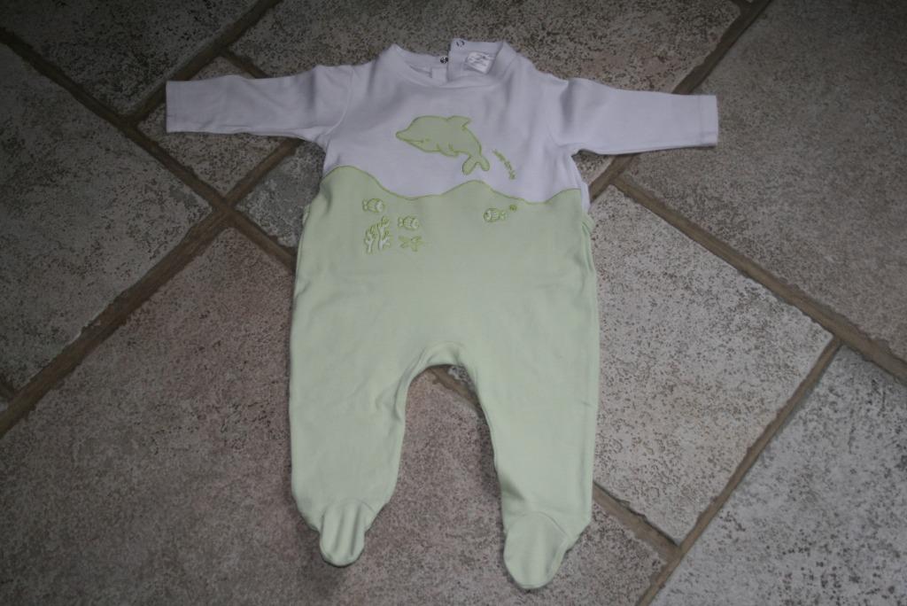 groene pyjama met dolfijn maat 80, Ophalen of Verzenden, Gebruikt, Jongetje, Nacht- of Onderkleding