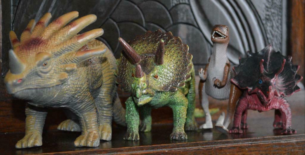 Ensemble de jouets 4 dinosaures, Enlèvement ou Envoi, Comme neuf