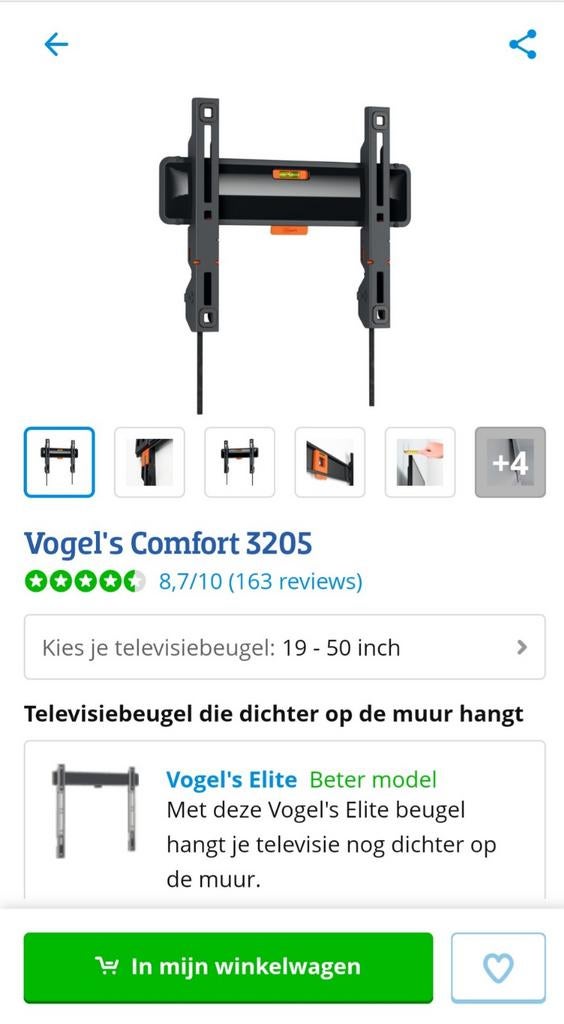 Vogel's TV Wall mount 3205, Ophalen