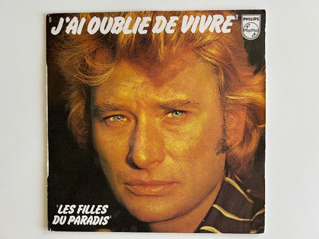 Vinyle 45 tours Johnny Hallyday J'ai oublié de vivre, Enlèvement ou Envoi, Utilisé, Pop rock
